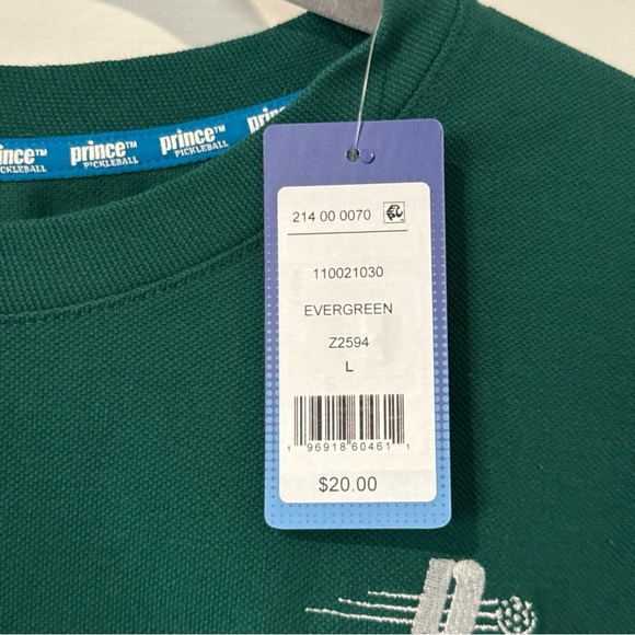 Prince Pickleball Women’s Short Sleeves Cropped T-Shirt Green - Picture 3 of 8